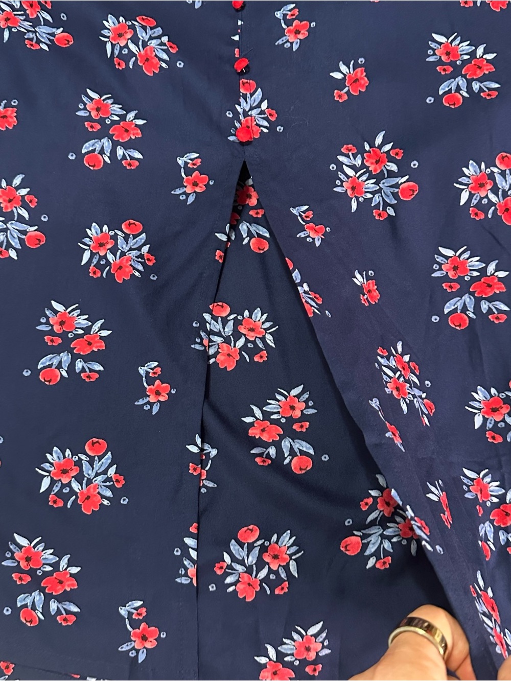 Joe Browns Blue Floral Tea Dress Puff Sleeve Midi Cottagecore NWT Size 14 - Picture 7 of 15